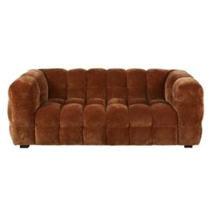 Canapé “Milo” – Velours Chocolat